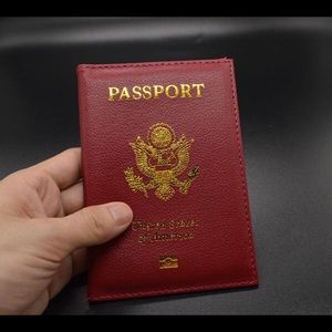 RED PASSPORT COVER NEW